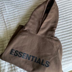 Brown Essentials Fear of God hoodie